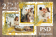 Boho Holiday PhotoCards PSD Template, a Card Template by PSD templates and Photos (Thumbnail 1 of 6)