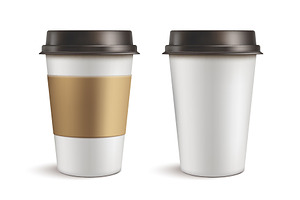 Set of coffee cup Mockup