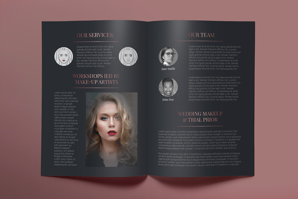 Makeup Artist Brochure Bifold, a Brochure Template by TemplatesNow! (Photo 3 of 3)