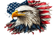 American Eagle Patriotic 4th of July, an Animal Illustration by VetalStock (Thumbnail 6 of 7)