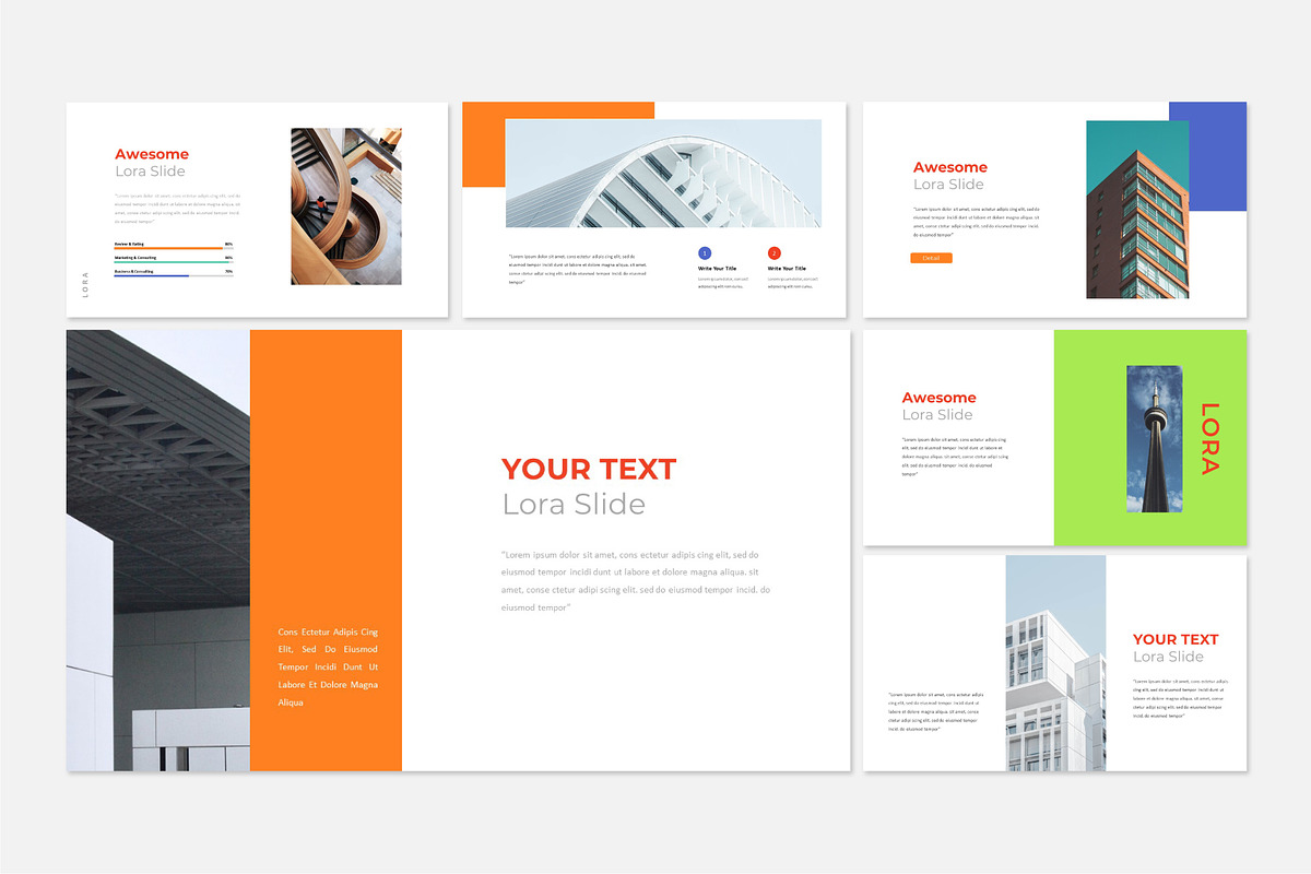 Lora Minimal Powerpoint Template, a Presentation Template by Fortyone (Photo 4 of 5)