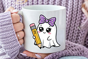 Spooky Teacher Halloween Ghost PNG, an Illustration by Dream Creation (Thumbnail 5 of 5)