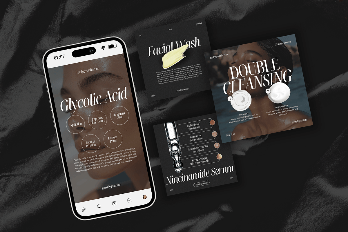 Skincare Coach CANVA Beauty Template, a Social Media Template by Xenié Creative (Photo 6 of 10)