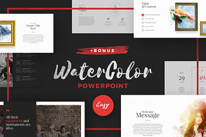 WaterColor Powerpoint BONUS