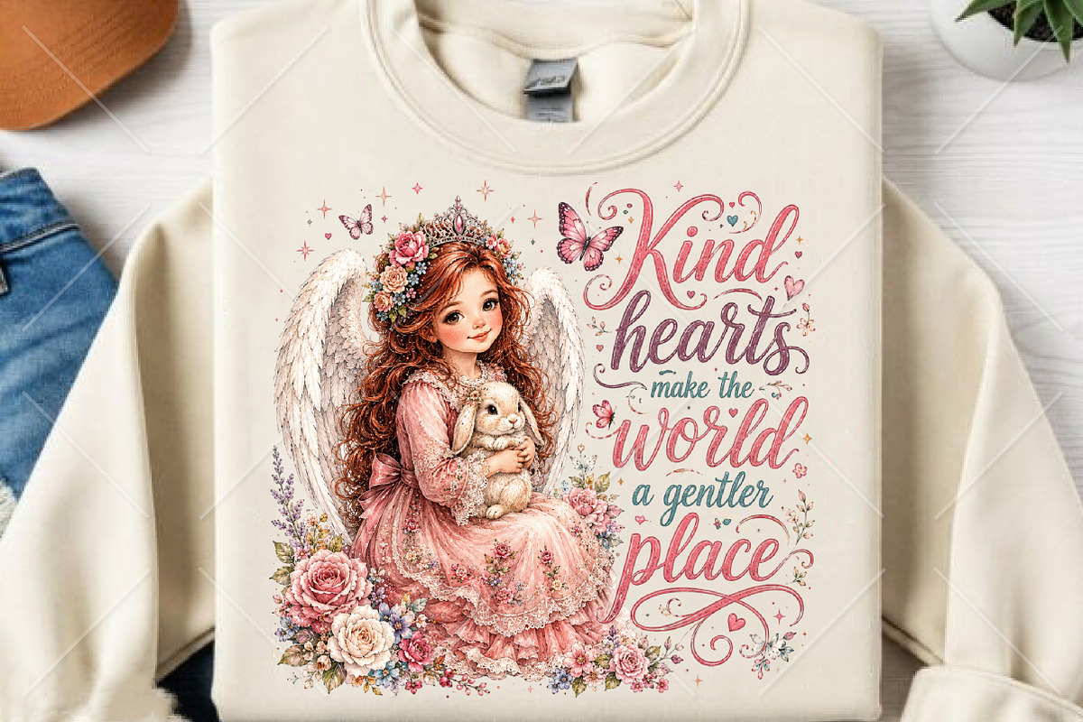 Kind Hearts Make the World Angel, a Seasonal Illustration by Canvas Craft (Photo 2 of 6)