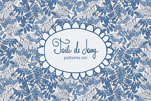Toile de Jouy patterns set