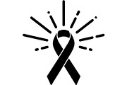 Black Awareness Ribbon Icon Set, a Healthcare Illustration by Artivon (Thumbnail 18 of 51)