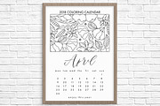 2018 COLORING CALENDAR, an Illustration by Sentimental postman (Thumbnail 3 of 5)