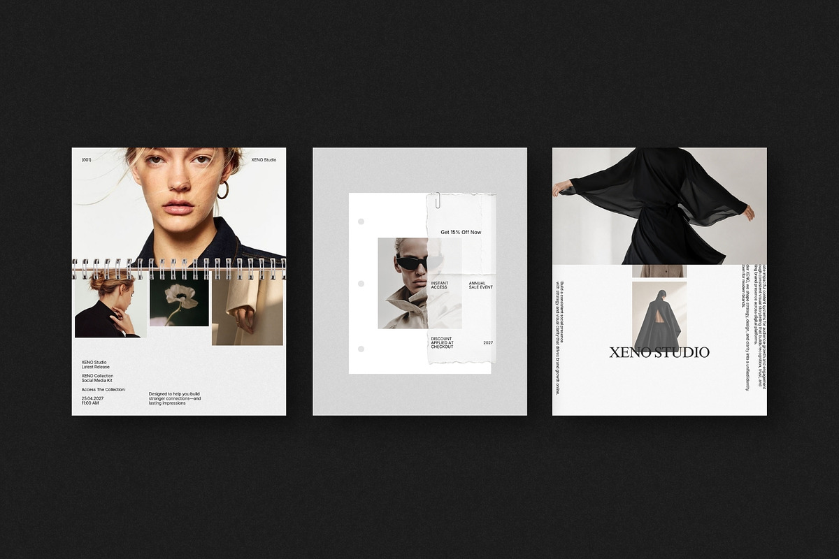 XENO | Instagram Post Bundle, a Social Media Template by The Aesthetic Studio (Photo 6 of 10)