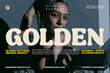 Golden Fat Elegant Modern Retro Font