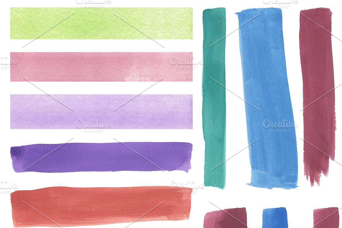 Urban Watercolor Shapes, a Texture Graphic by TheUrbanLine (Photo 7 of 12)