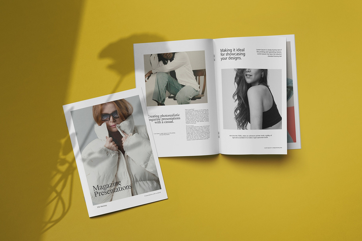 Magazine - A4 Brochure Mockups, a Books & Magazine Mockup by Tahtagraphic (Photo 10 of 12)