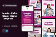 Lingua - Market Value Social Media, a Social Media Template by SLAB! Design (Thumbnail 1 of 8)