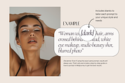25 Midjourney Prompts for Beauty, a Beauty & Fashion Photo by Refancy (Thumbnail 3 of 6)