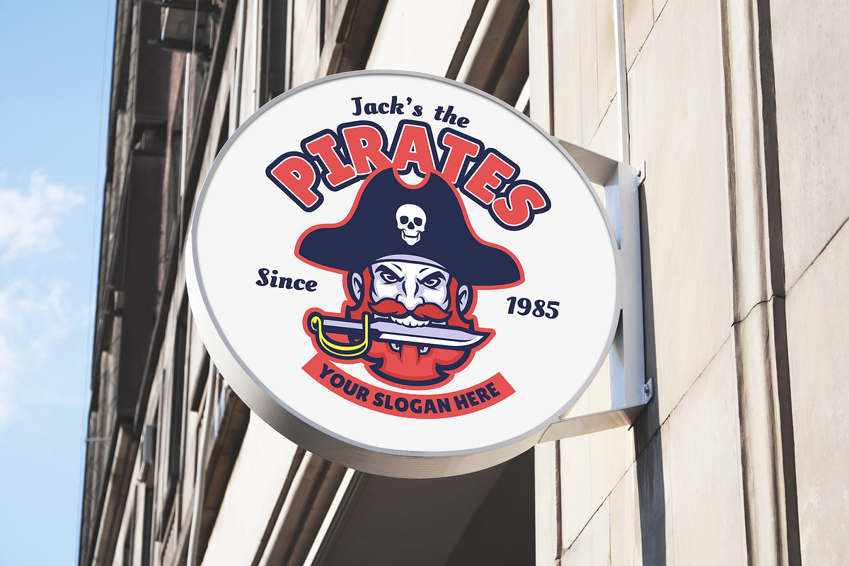 Pirate Head Cartoon Logo, a Branding & Logo Template by bazzier_graphik (Photo 3 of 3)