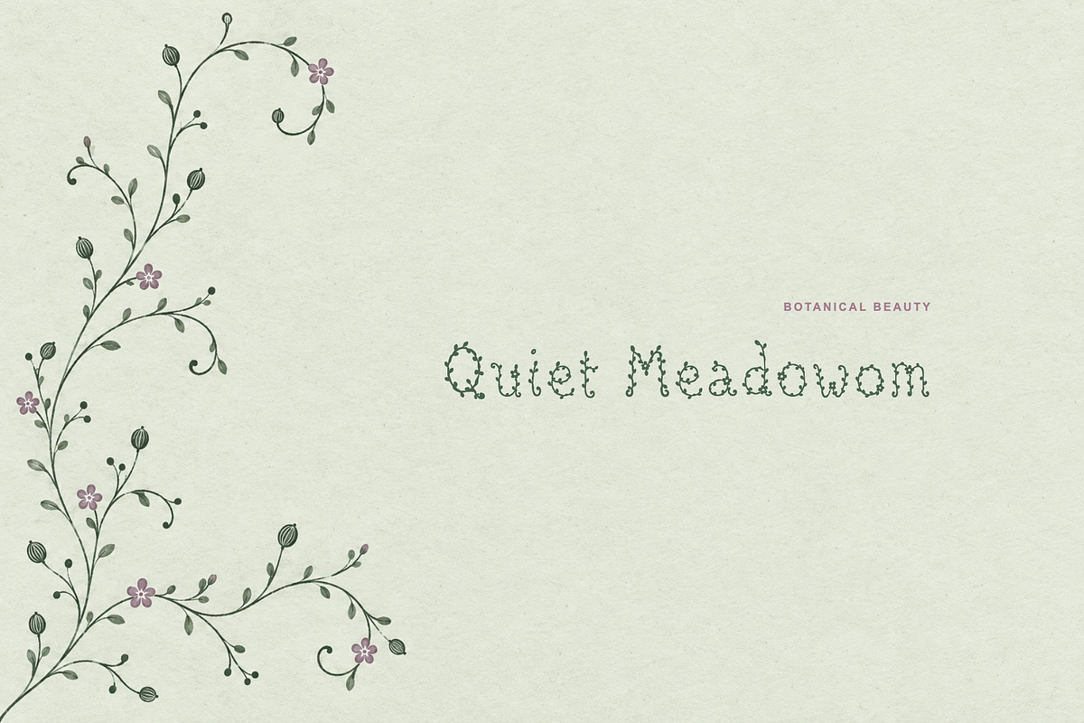 FolkFlora Botanical Display Font, a Sans Serif Font by Graphic Spirit (Photo 3 of 8)