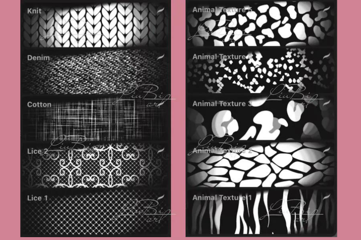 23 Procreate Fabric Textile Brushes, a Brush Add-On by LiuBi Art (Photo 2 of 3)