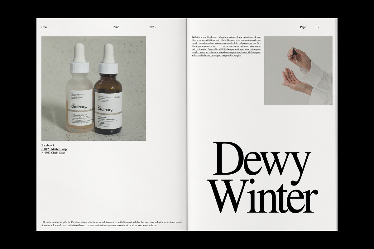 Product Brand Magazine Template⸻Dew, a Magazine Template by Studio Viita (Photo 7 of 10)