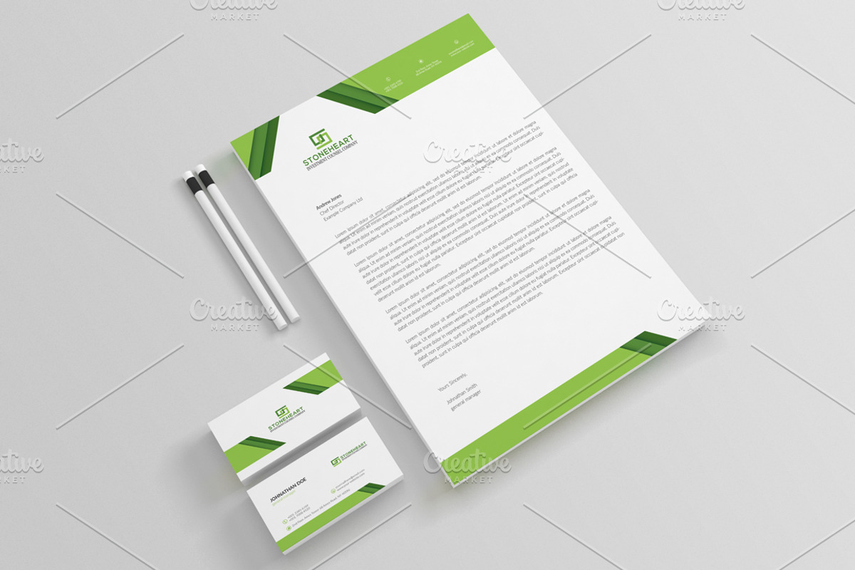 Corporate Business Card & Letterhead, a Stationery Template by BettyDesign (Photo 7 of 7)