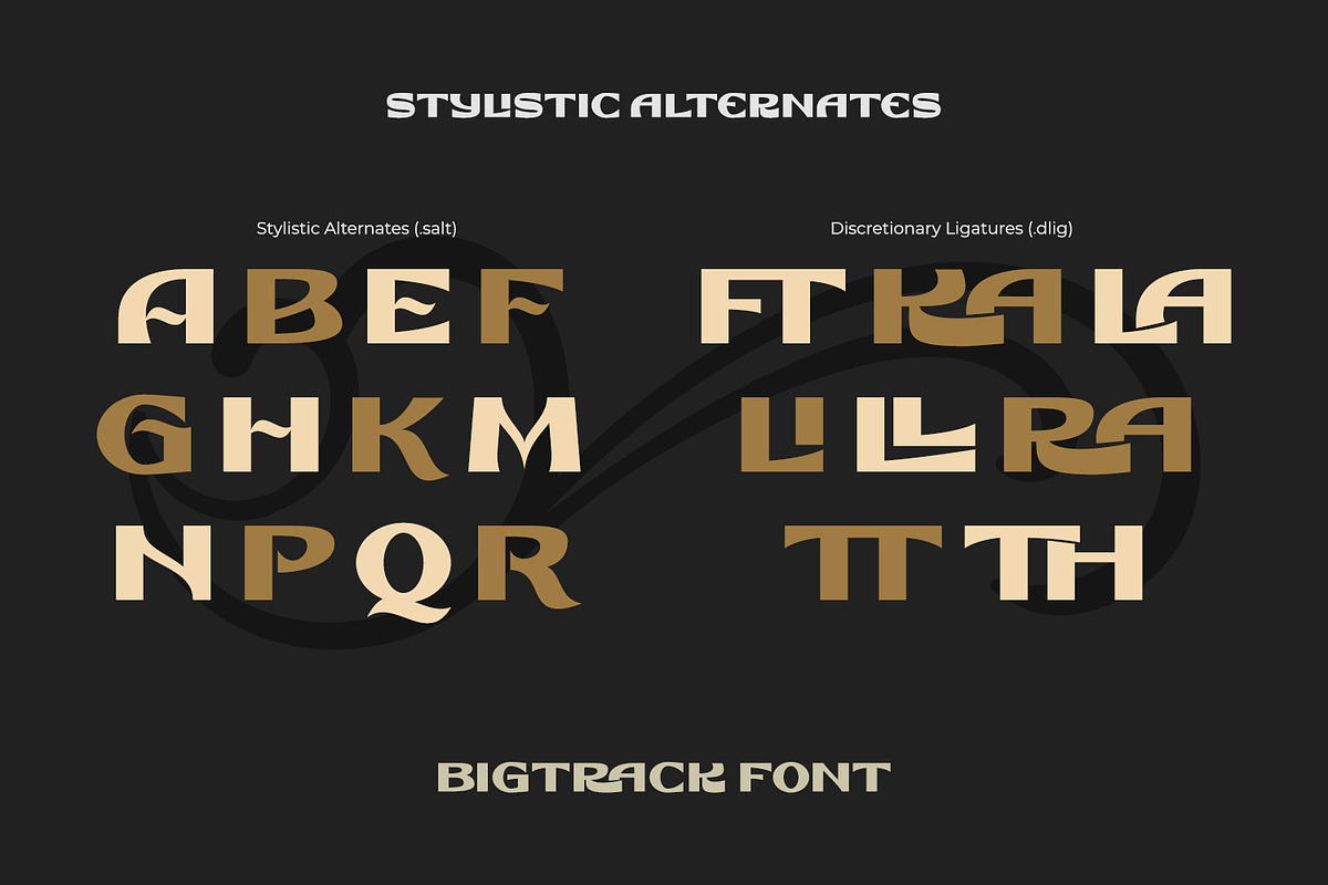 Bigtrack, a Handwritten Font by Nathatype (Photo 10 of 15)