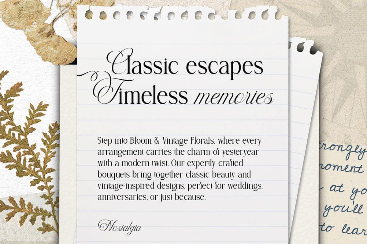 Public City Elegant Classic Font Duo, a Font by Pixesia Studio (Photo 4 of 13)