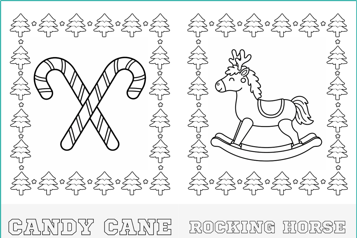Kids Winter Holidays Coloring Pages, a Seasonal Illustration by Nuvame Arts & Designs (Photo 3 of 14)