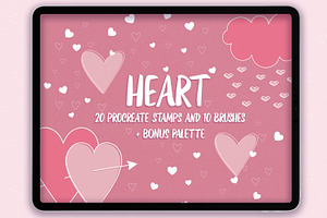 Procreate Heart Stamps