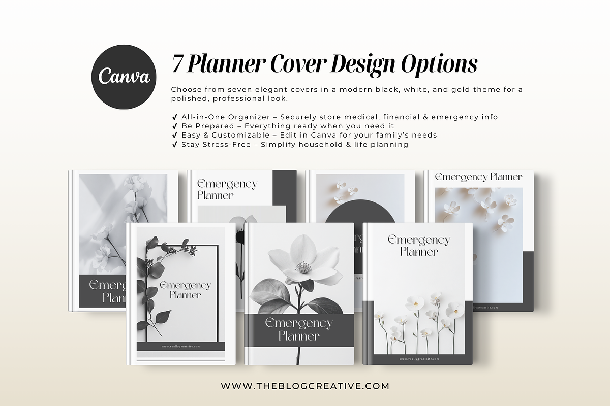 Emergency Planner Canva Template, a Presentation Template by The Blog Creative (Photo 2 of 10)