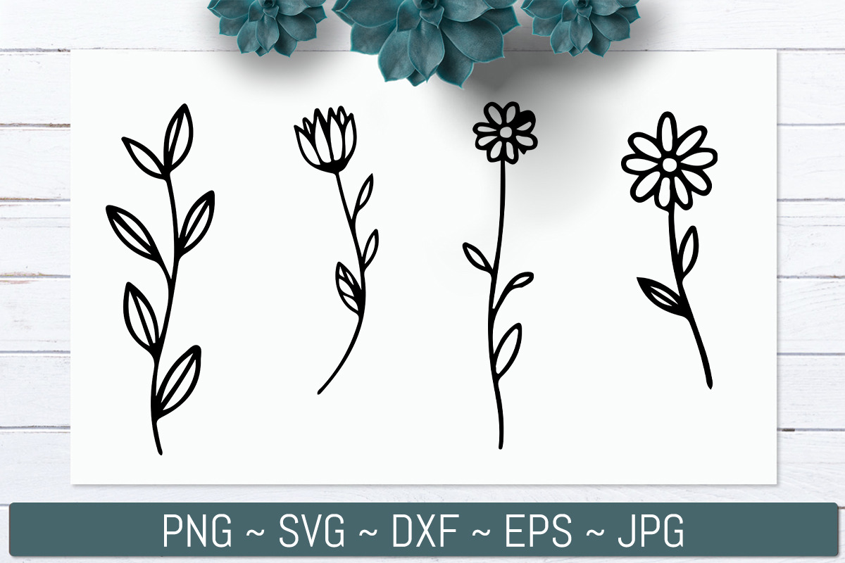 Hand Drawn Wildflower Line Bundle, an Illustration by Actual Pixel (Photo 5 of 8)