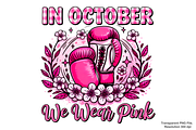 In october we wear pink png, a Graphic by Clipart Bloom (Thumbnail 1 of 2)