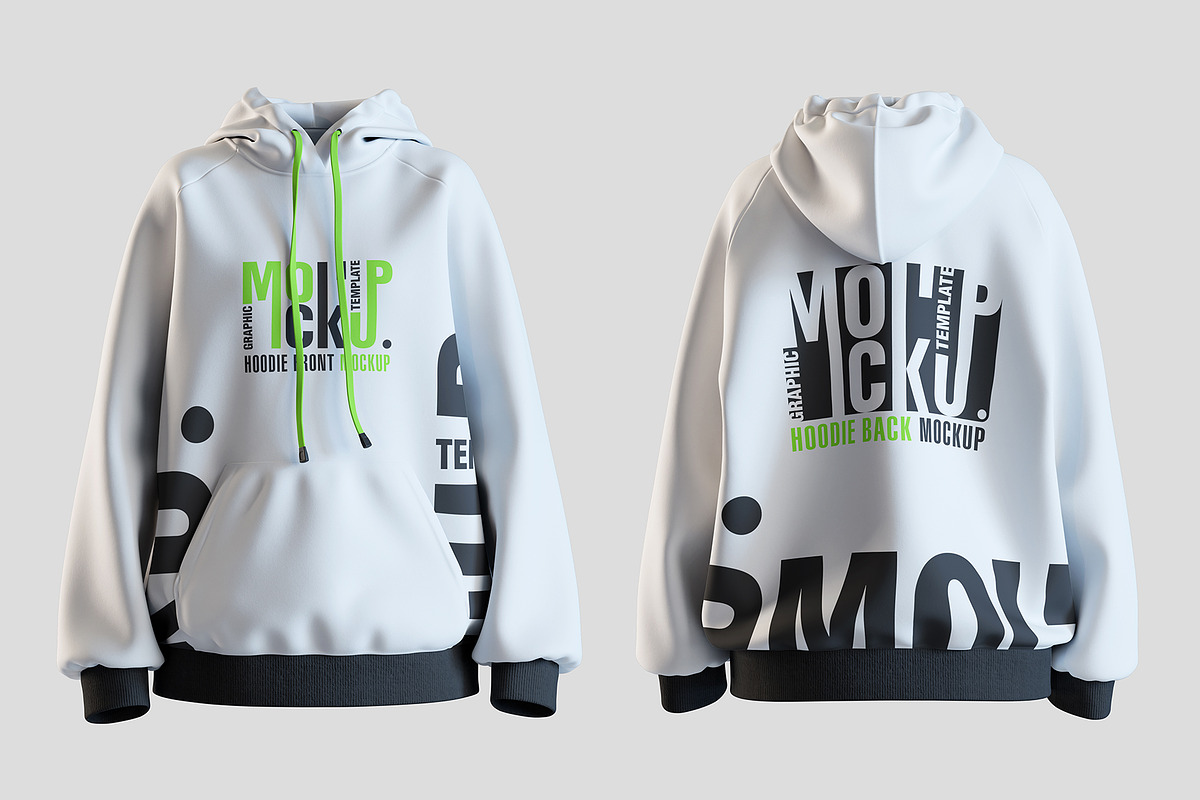 Hoodie Front & Back Mockups Mockup, a Hoody Mockup by Artnivora.Std (Photo 3 of 4)