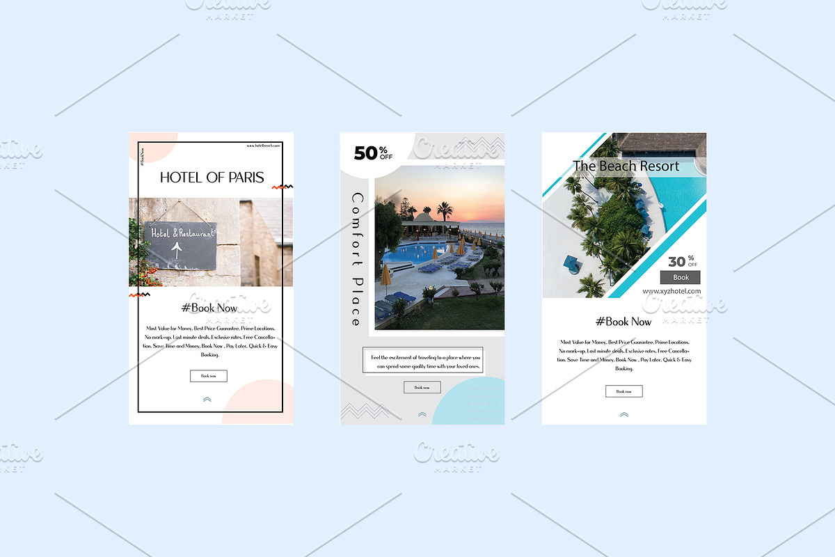 Hotel Instagram Social Media Kit, a Social Media Template by Mehul Munjani (Photo 5 of 9)