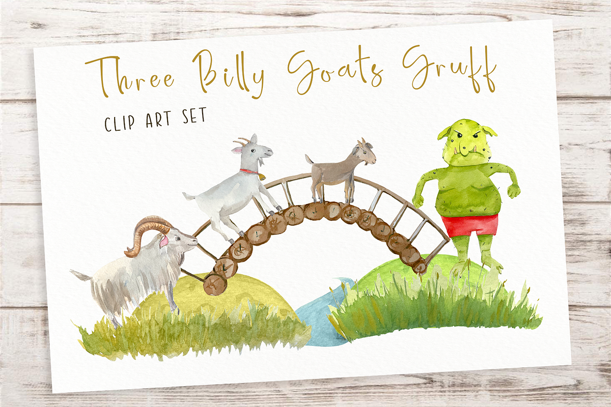 Fairy Tales Watercolor Bundle, an Education Illustration by Tati Bordiu (Photo 3 of 16)