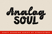 Analog Soul Branding Bold Script, a Script Font by Struvictory.art (Thumbnail 1 of 10)