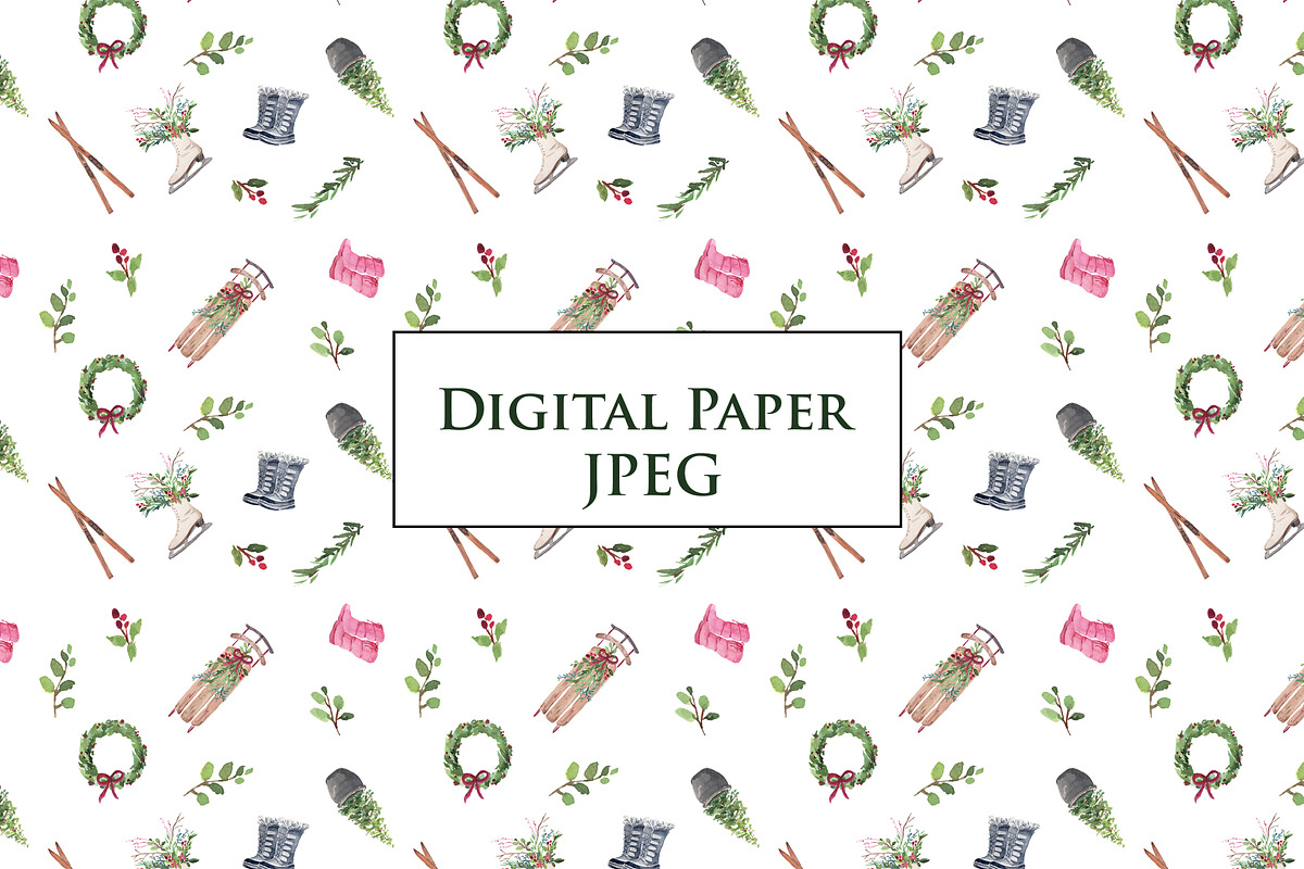 Christmas Doorway & Wreath, an Illustration by Graphic Blue Bird (Photo 5 of 7)