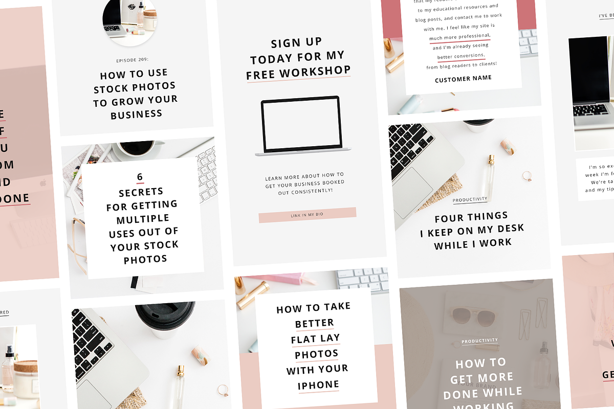 Mary Ellen Instagram Templates, a Social Media Template by Coded Creative (Photo 4 of 5)