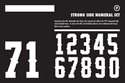 Strong Side Numeral Set, a Serif Font by Port Design Company (Thumbnail 1 of 7)