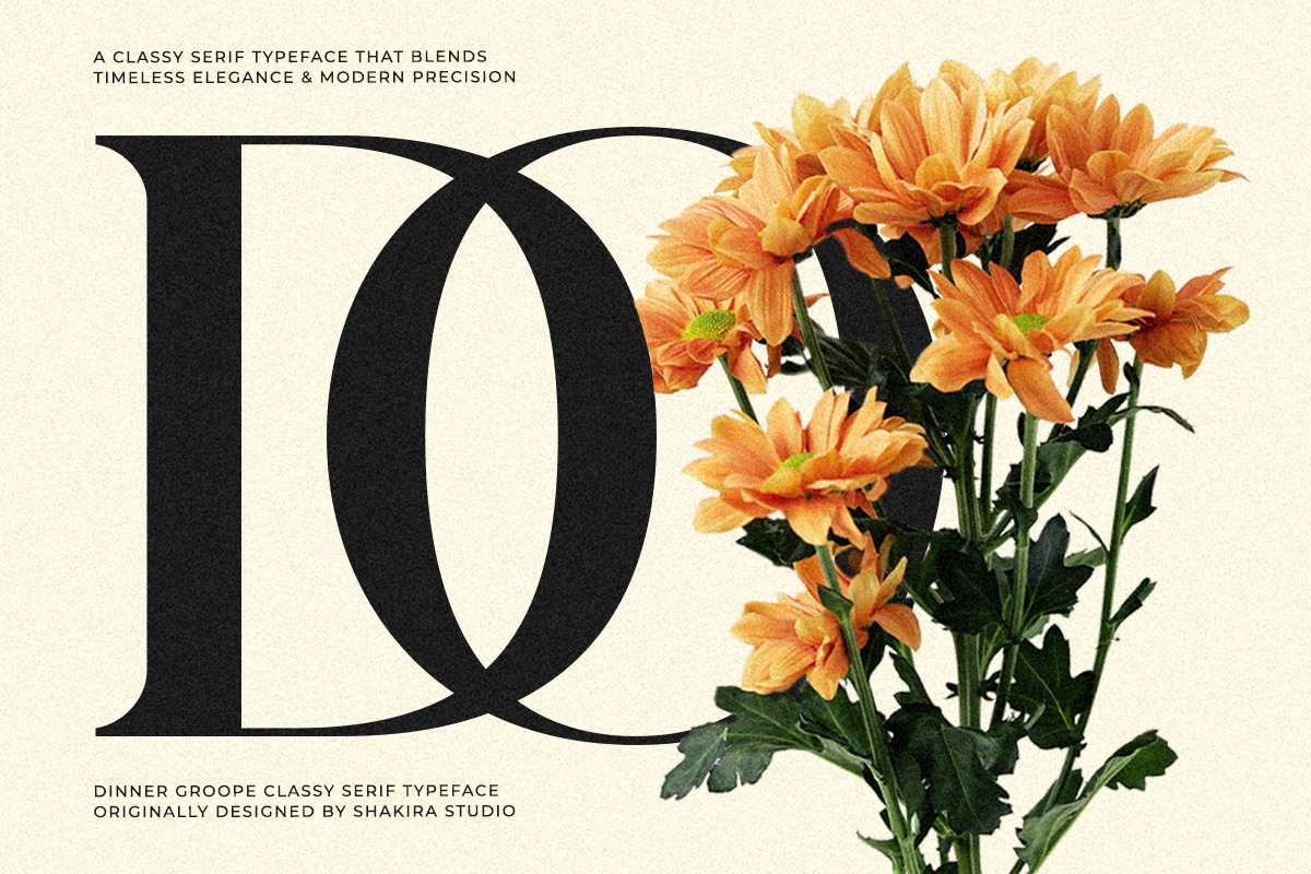 Dinner Grope - Classy Display Serif, a Serif Font by Shakira Studio (Photo 7 of 10)
