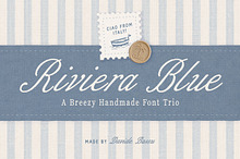 Riviera Blue - Font Trio
