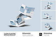 Clean Floating Bifold Mockup, a Brochure Template by FDR Studio (Thumbnail 1 of 5)