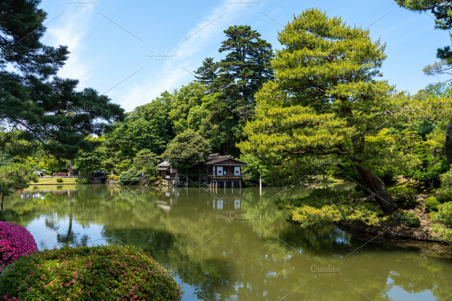 Kenroku-en Garden near Kanazawa Castle in Kanazawa, Japan, a Nature Photo by GoodGoods