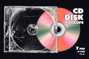 CD Disk & Case Mockups