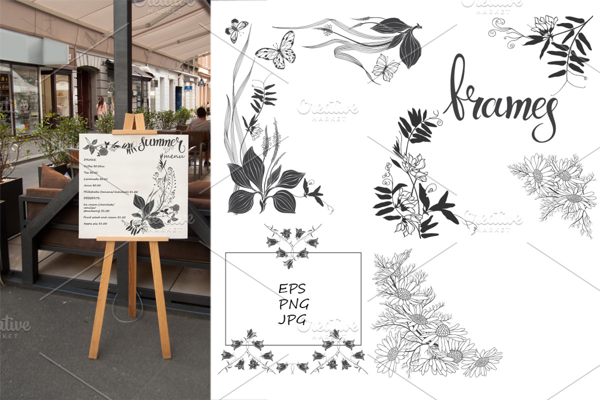 Wildherbs and flowers. Compositions., a Decorative Illustration by maritime_m (Photo 4 of 12)