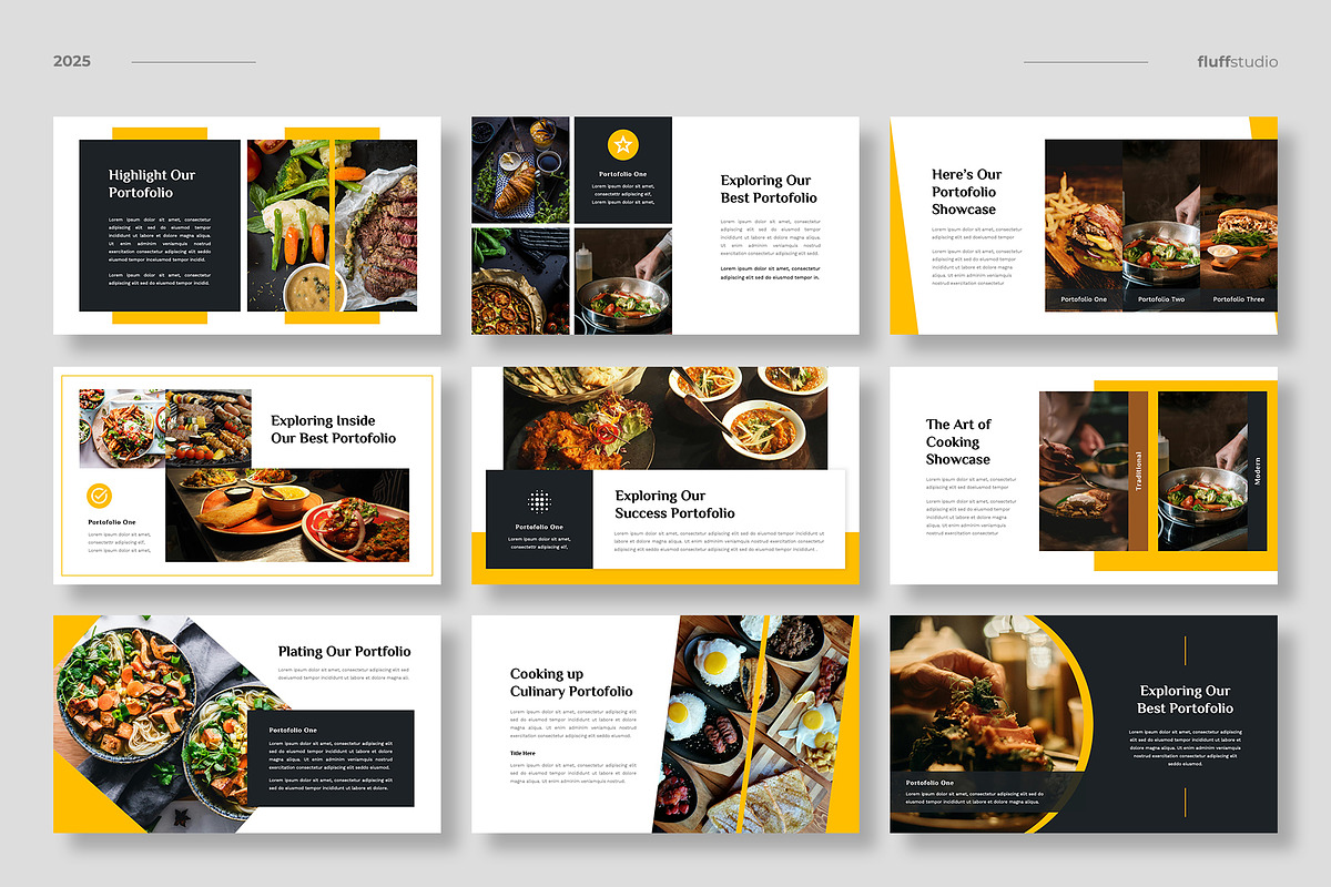 Food & Restaurant Keynote Template, a Presentation Template by fluffstudio (Photo 4 of 5)