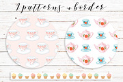 Tea time. Lovely vector set., an Animal Illustration by Anyuka (Thumbnail 5 of 6)