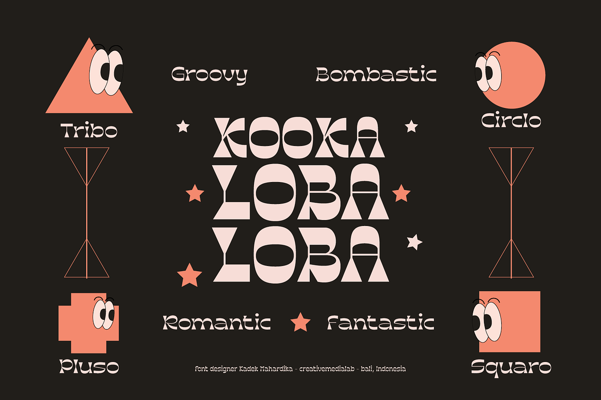 Kooka Font - Fun Groovy family, a Serif Font by creativemedialab (Photo 4 of 11)