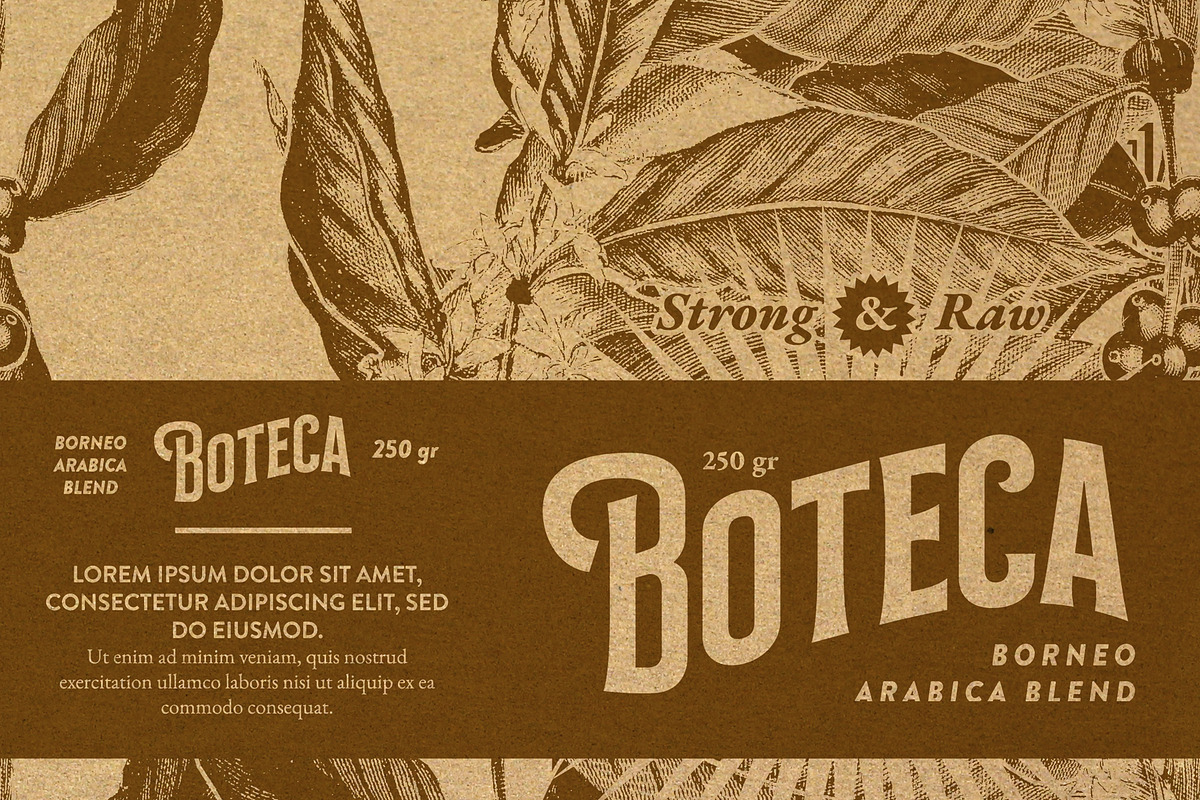 Boteca Mono - Coffee Packaging, a Marketing Template by Ilman (Photo 7 of 11)