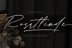 Rosatlinde Elegant Signature Script