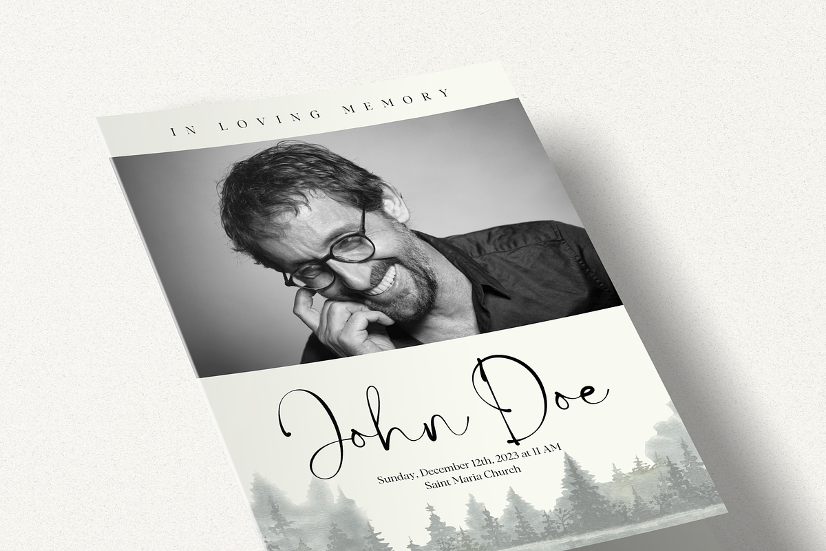Funeral Program Template Set I Canva, an Invitation Template by The Social Stuff (Photo 8 of 10)