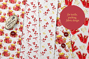 Chinese New Year seamless pattern co, a Decorative Illustration by Pegion art shop (Thumbnail 2 of 4)